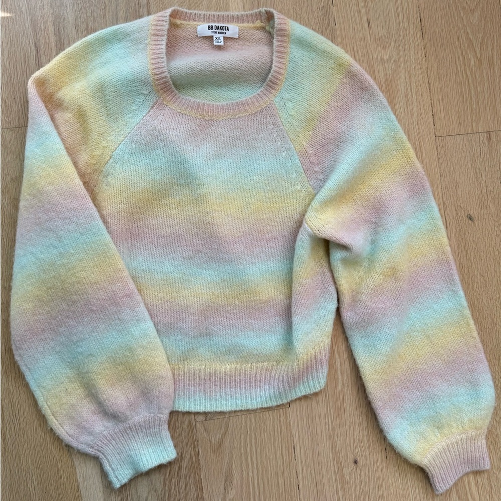 BB Dakota pastel tie dye sweater